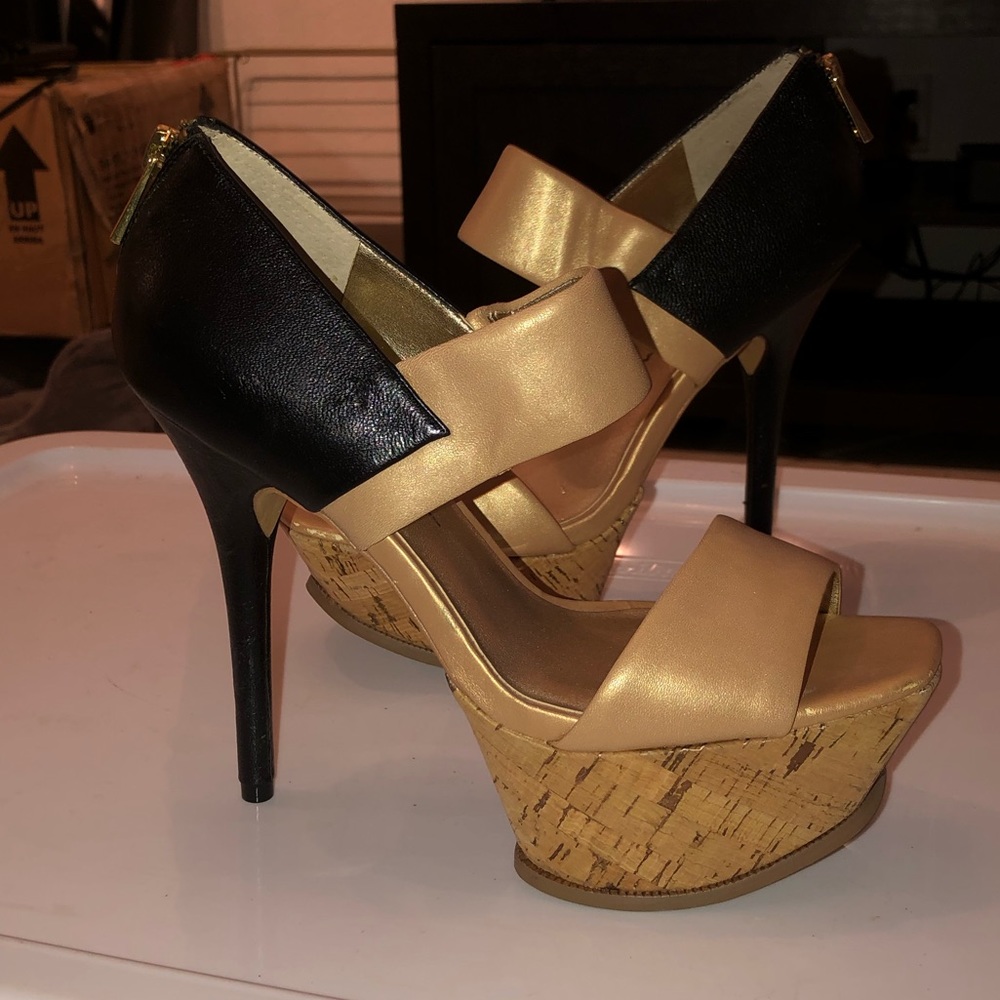 JS Black and Tan Heels New